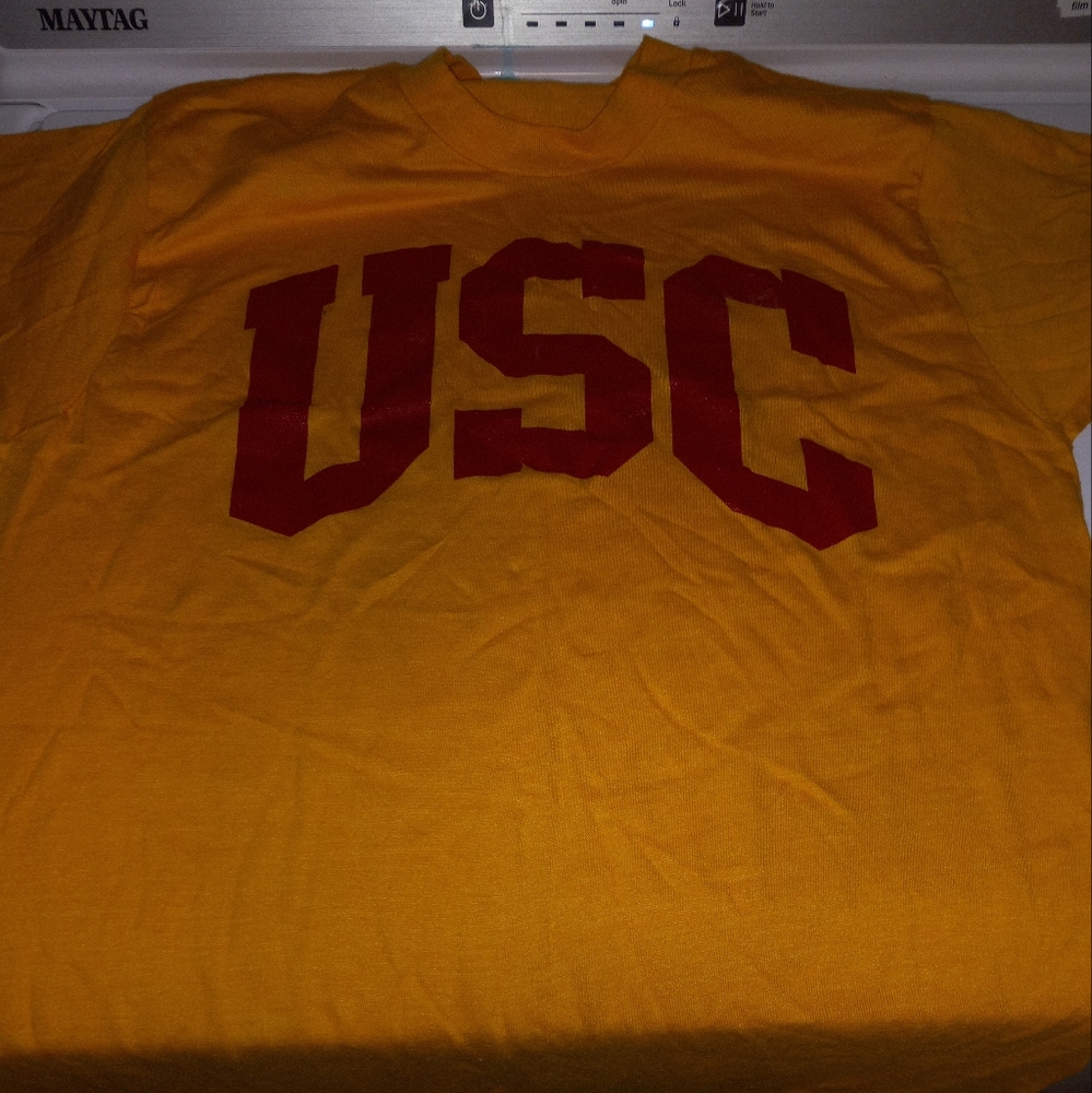 VINTAGE TSHIRT SINGLE STITCH USC TROJANS SIZE XL